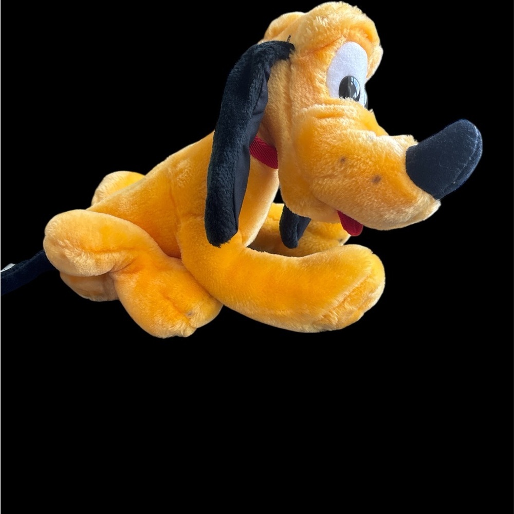 🌸 Disney Yellow and Black Pluto Stuffed Animal